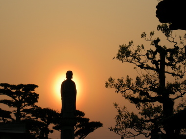 長尾寺の夕日～