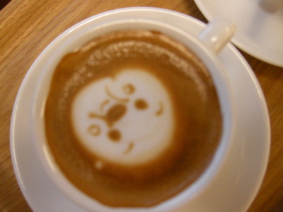 アロバーさんのクマちゃんのカプチーノ～