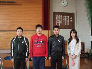 中国から来られた４人組
