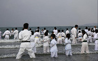 　寒けいこin有明浜