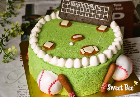 Sweet Bee 香川県 高松市 アイシングクッキー ケーキポップス カップケーキ フラワーケーキ スイーツデコレーション教室 販売 野球ケーキ