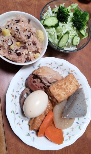 おでんと赤飯