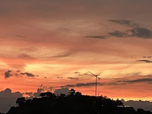 本日の夕焼け