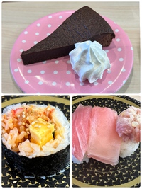 寿司店でケーキ