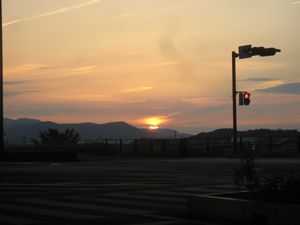 夕日