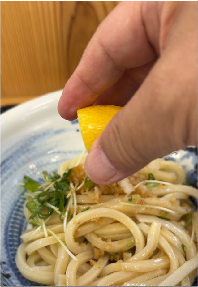 讃岐醬油うどん 青天上