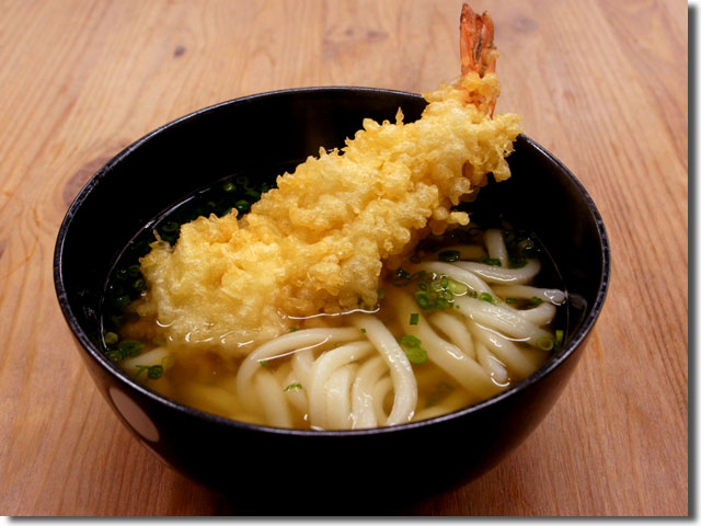 高松一デカイ エビ天＠UDON FACTORY エビス