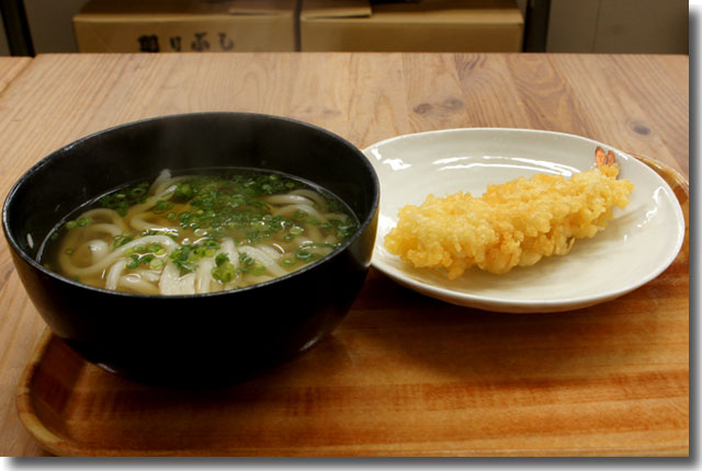高松一デカイ エビ天＠UDON FACTORY エビス