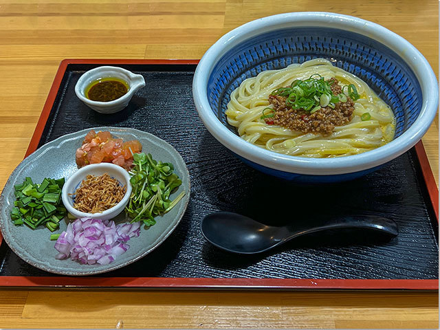 L＾} が食べたもん:台湾釜玉まぜうどん＠麺匠くすがみ