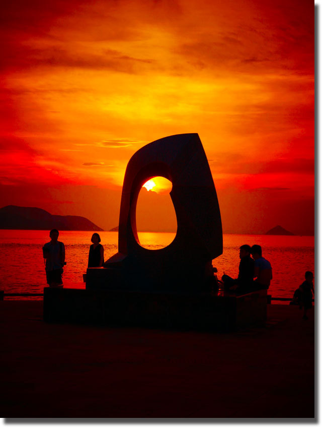 サンポートの夕日 