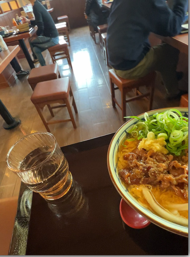 肉がさね玉子あんかけうどん 丸亀製麺