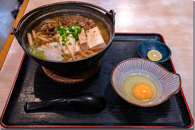 L が食べたもん すき焼きうどん さぬ一