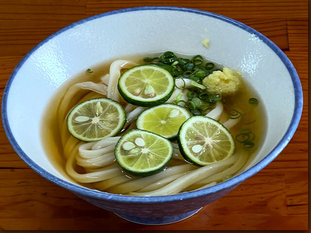 スダチ冷や掛け 手打ち麺や大島