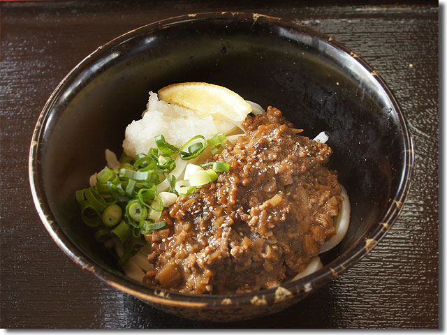 肉味噌ぶっかけうどん