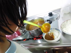 初めてのカレー作り♪