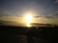 今日の夕日
