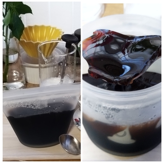 ８月のコーヒーゼリー