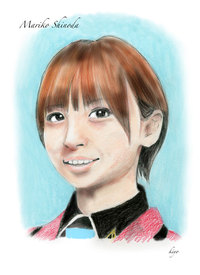 AKB48卒業の篠田麻里子ちゃん描いてみました。