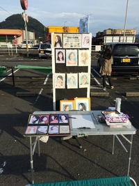 三木のベルシティーで似顔絵屋で出店しました！