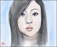 宇多田ヒカルさん描いてみました