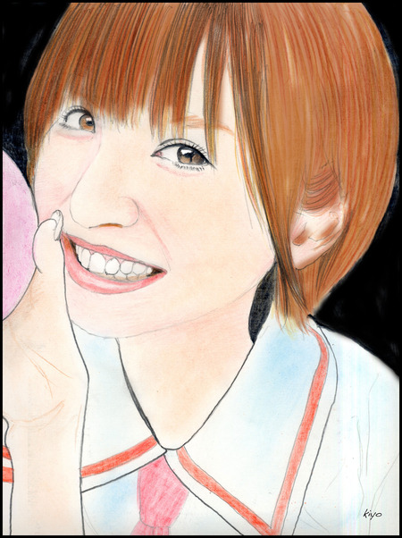 AKB48の篠田麻里子さん描いてみました。