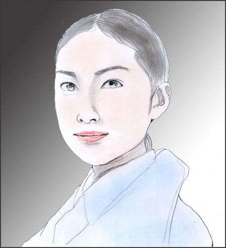 「名探偵の掟」出演の香椎由宇さん描いてみました