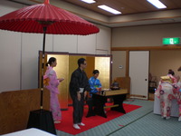 お茶会と彼岸花！
