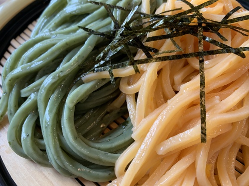 【うどん券行脚】元祖わかめうどん 大島家（わかめ＆デコポンのざるうどん）