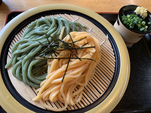 【うどん券行脚】元祖わかめうどん 大島家（わかめ＆デコポンのざるうどん）