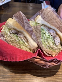 珈琲とサンドイッチの店 KU.RU.MI（塩サバと竜田揚げサンド）