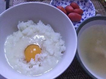 今朝のたまごかけご飯