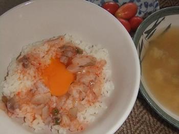 今朝のたまごかけご飯
