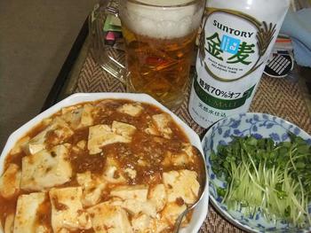 今夜は、マーボー丼