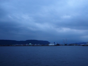 今朝は曇り空。。