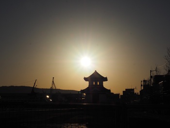 眩しすぎるぜ、朝陽
