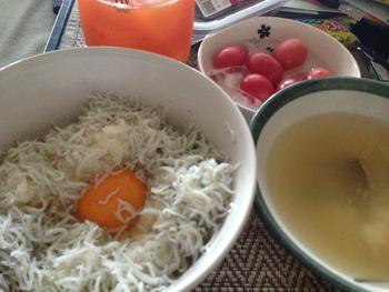 今朝のたまごかけご飯