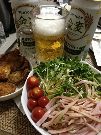冷し中華で、プハァ～