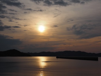 夕方の散歩