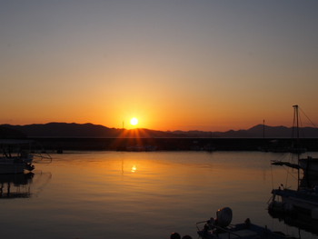 癒やしの夕方の空
