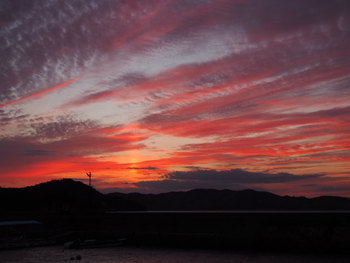 夕焼け空。