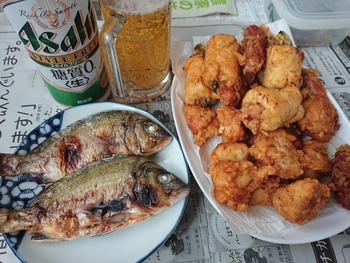 初「鶏唐揚げ」