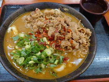 肉カレーうどん