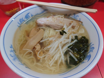 今宵の締めは塩らーめん