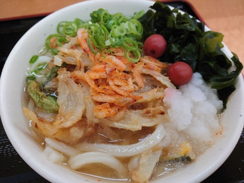 肌寒い日は、温かいうどんやね