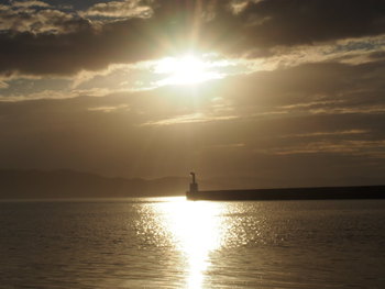 海と潮風と夕陽