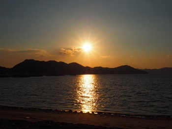 癒やしの夕陽