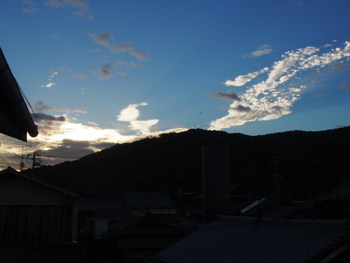 青空の朝