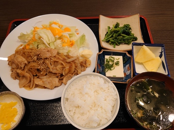 豚しょうが焼き定食@せきや