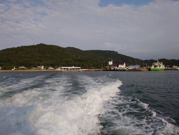 暑い日差しを浴びながら