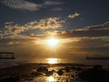 海と潮風と夕陽